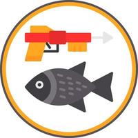 diseño de icono de vector de pesca submarina