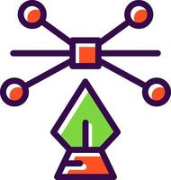Arch Point And Pen Vector Icon Design