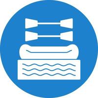 Rafting Vector Icon Design