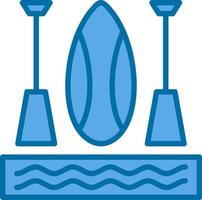 Paddleboarding Vector Icon Design