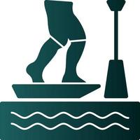 diseño de icono de vector de standup paddleboarding