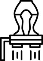 Flyboarding Vector Icon Design