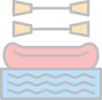 Rafting Vector Icon Design