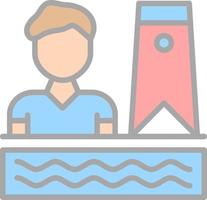 Bodyboarding Vector Icon Design