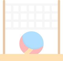 Beach Volleyball Vector Icon Design