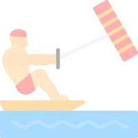 Kitesurfing Vector Icon Design