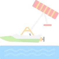 Kiteboarding Vector Icon Design