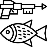 diseño de icono de vector de pesca submarina