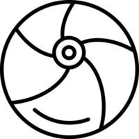 diseño de icono de vector de pelota de playa