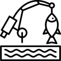 diseño de icono de vector de pesca