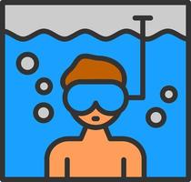 Diving Vector Icon Design