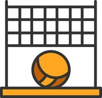Beach Volleyball Vector Icon Design