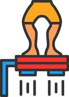 Flyboarding Vector Icon Design