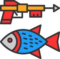 diseño de icono de vector de pesca submarina