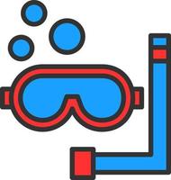 Snorkeling Vector Icon Design