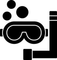 diseño de icono de vector de snorkel