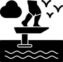 Sit Down Hydrofoiling Vector Icon Design