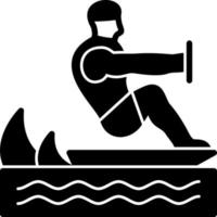 Surfing Vector Icon Design