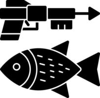 Spearfishing Vector Icon Design