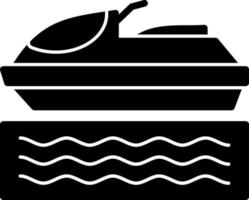 Jet Skiing Vector Icon Design