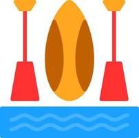 Paddleboarding Vector Icon Design