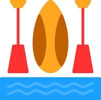 Paddleboarding Vector Icon Design