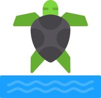 Sea Turtle Vector Icon Design