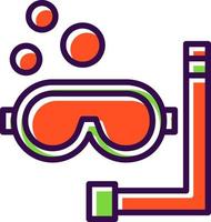 diseño de icono de vector de snorkel