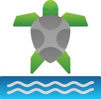 Sea Turtle Vector Icon Design