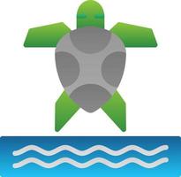 Sea Turtle Vector Icon Design