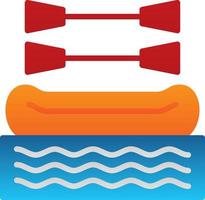 Rafting Vector Icon Design