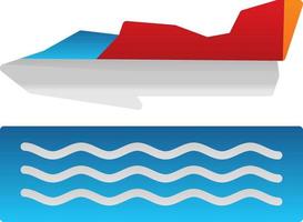 Hydroplane Racing Vector Icon Design