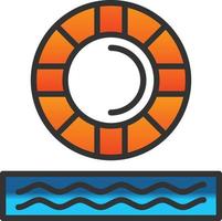 Lifebuoy Vector Icon Design