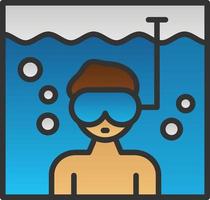 Diving Vector Icon Design