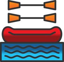 Rafting Vector Icon Design