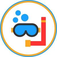 Snorkeling Vector Icon Design