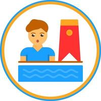 Bodyboarding Vector Icon Design