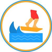 Skurfing Vector Icon Design