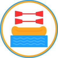 Rafting Vector Icon Design