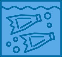 Fin Swimming Vector Icon Design