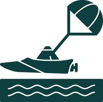 Parasailing Vector Icon Design
