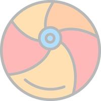 Beach Ball Vector Icon Design
