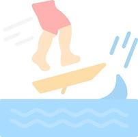 Skimboarding Vector Icon Design