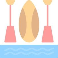 Paddleboarding Vector Icon Design