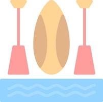 Paddleboarding Vector Icon Design