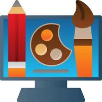 Digital Art Vector Icon Design