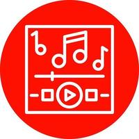 Music Playing Vector Icon Design