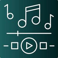 Music Playing Vector Icon Design