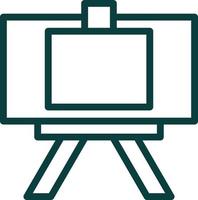 Canvas And Easel Vector Icon Design