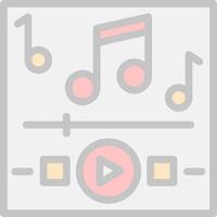 Music Playing Vector Icon Design